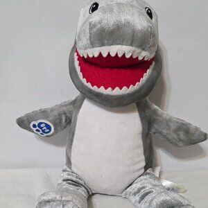 Build A Bear Workshop 14” Toothy Great White Shark Stuffed Animal Plush No Sound